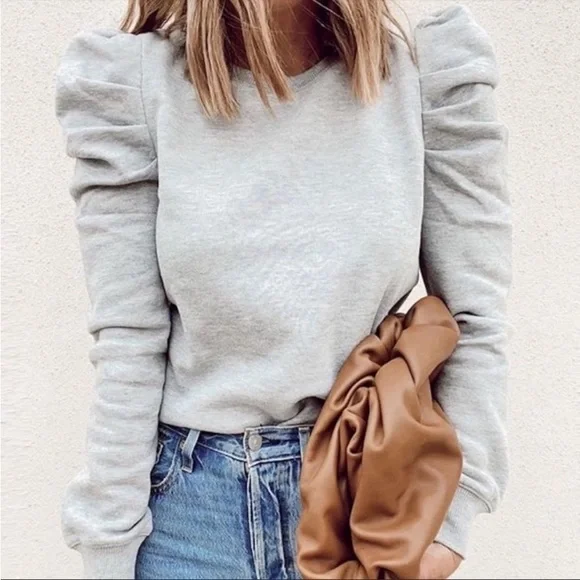 Rebecca Minkoff Tops Rebecca Minkoff Janine Gray Crewneck